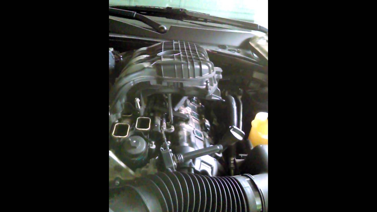 Removing intake manifold 2013 dodger charger 3.6L V6 (PART 3) - YouTube