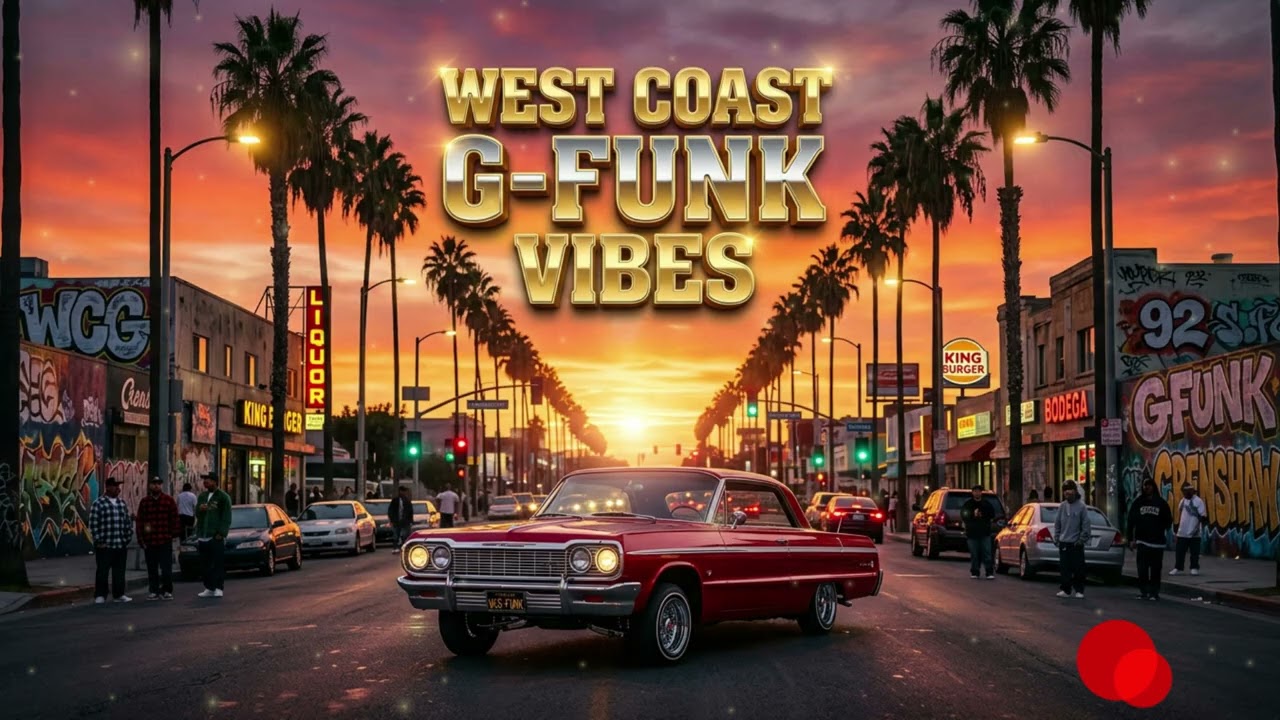 West Coast G-Funk Nights 🌴 Chill Hip Hop Beats & Smooth Sunset