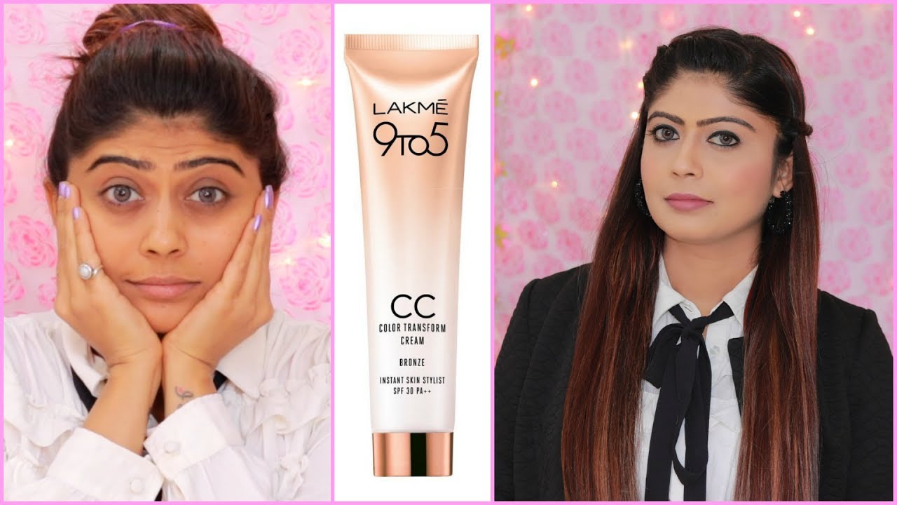 5 Minute Office Makeup Tutorial using LAKME CC CREAM | SUMMER Step By Step Office Makeup