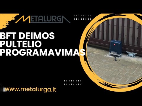 BFT Deimos pultelio priprogramavimas