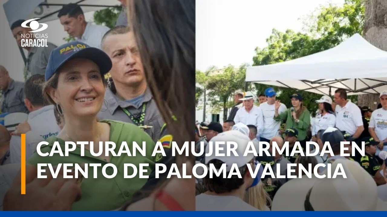 Detienen a funcionaria del Inpec con pistola en evento de Paloma Valencia en el Tolima