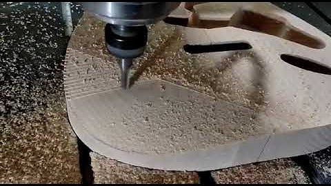 making stratocaster front body contour using a CNC router