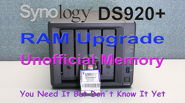 Synology DS920+ RAM Upgrade 🪛 Unofficial Memory ⚙