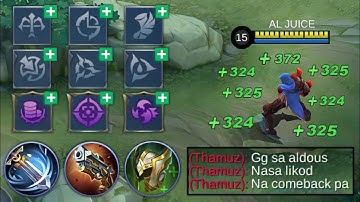 ALDOUS PERFECT BUILD AND EMBLEM FOR LATE GAME!!!