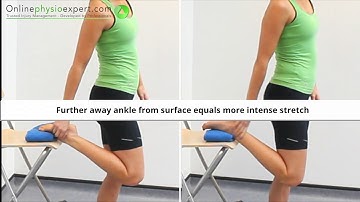 Standing Ankle Plantarflexion Mobility Exercise Tutorial (Level 2) - ONLINE PHYSIO EXERCISES
