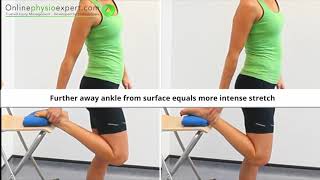 Standing Ankle Plantarflexion Mobility Exercise Tutorial (Level 2) - ONLINE PHYSIO EXERCISES