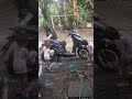 ayoo cuci motor bareng #mondy #boy dan kaka #eva  #part1