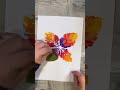 Leaf Print Butterfly 🦋🍃 | Easy Nature Art DIY You Must Try!