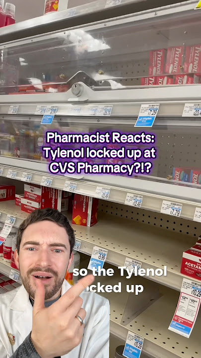 TYLENOL LOCKED UP IN PHARMACIES? But acetaminophen isn’t. Pharmacist Reacts #tylenol #autism