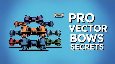 How to Create a Perfect Vector Bow in Adobe Illustrator | Easy Bow Design Tutorial 2025