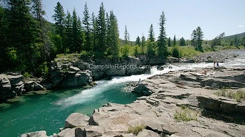 Castle Falls...Castle Falls Campground, Castle River , Castle Mountain Provincial Park