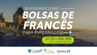 Bolsas de francês para enfermagem - COREN-SP/Québec 2024/2025