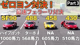 Number スポーツカー対決 Will the 1000 horsepower Ferrari SF90 leave all previous