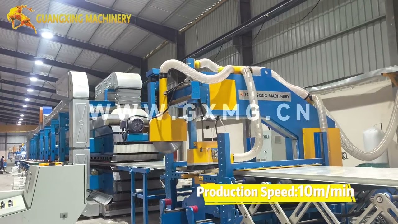 PIR / Rock Wool Full Production Line in Continuous Operation | Sandwich Panel Manufacturing