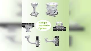 Review: 2pcs Universal Wall Mounting Bracket with 6 Loops, Stainless Steel Vertical Pole Mount...