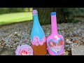 Bottle Painting - Roses (English Subtitles)