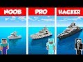 Minecraft NOOB vs PRO vs HACKER: MODERN YACHT HOUSE BUILD CHALLENGE in Minecraft / Animation