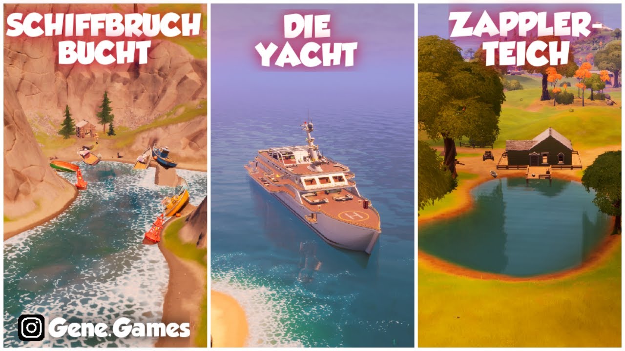 Wo Ist Die Schiffbruch Bucht In Fortnite Fortnite: Besuche die Schiffbruch-Bucht, die Yacht und den Zapplerteich