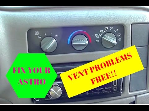 ** CHEVY ASTRO VAN VACUUM LEAK/ No AIR COMING OUT OF VENTS/ I&rsquo;LL SHOW YOU HOW TO FIND IT