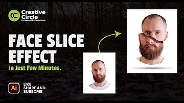 How to create face slice effect #photoshop #illustrator