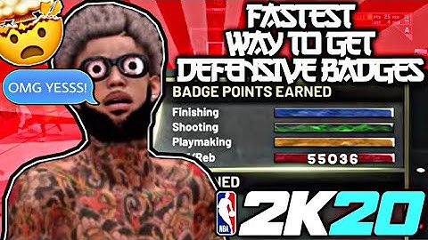 *NEW* HOW TO GET DEFENSIVE BADGES | FASTEST METHOD FOR CENTERS ON NBA2K20 || MAX BADGES IN 1 HOUR !!