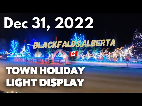 Blackfalds, Alberta, Canada. Holiday Display 2021.