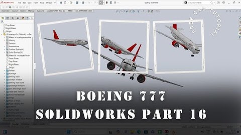 Boeing 777  Design Part16:Creating the Foundation in SolidWorks wings part 2