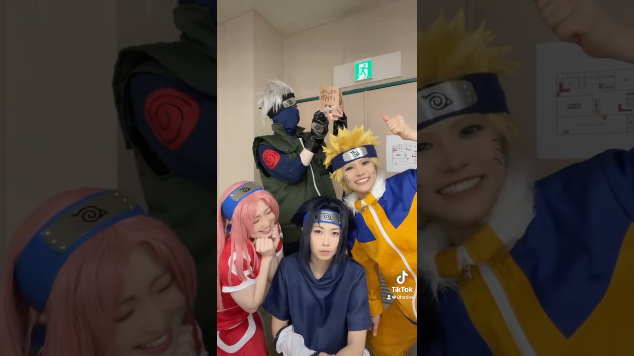 第七班のみんな〜!#コスプレ #naruto