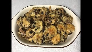 Шампиньоны запеченные с сыром