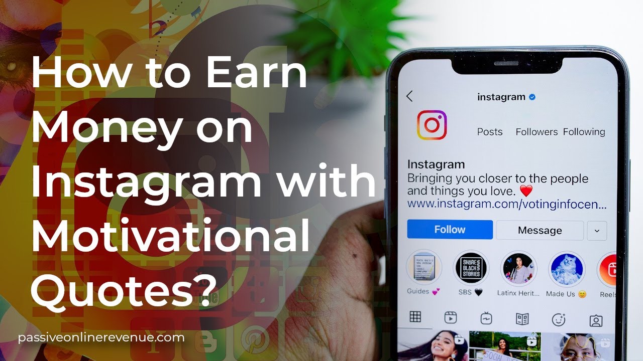 How to Earn Money on Instagram with Motivational Quotes? - YouTube