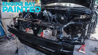 Prepping + Painting The Civic Engine Bay!!