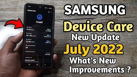 Samsung Device Care : New Update | July 2022 | A50 A50S A51 A52 A52S A71 A31 M21 M31 M51 M31S A21S