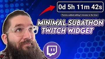 The ONLY Minimal Subathon Widget For Twitch You