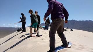 Sandboarding at Kelso Dunes