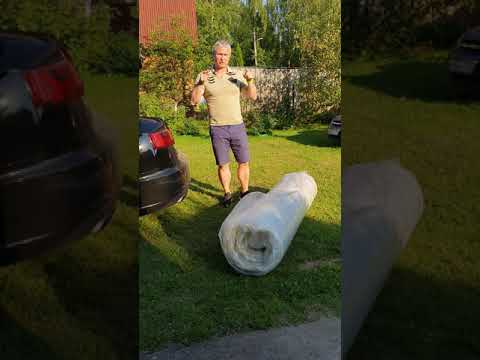 Я привез большой матрас сам! Скрученный матрас
