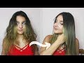 How to Straighten your Hair with a Straightener - Curly to Straight Transformation