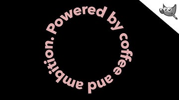 GIMP: Curved Text Effect