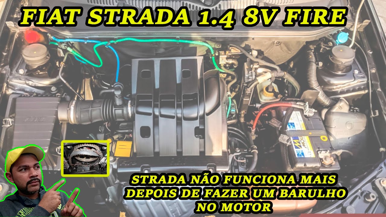 FIAT STRADA 1.4 8V MOTOR FIRE 2016 FEZ BARULHO E NÃO LIGA MAIS ...