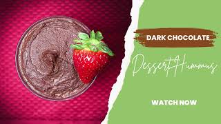 Vegan Dark Chocolate Dessert Hummus Recipe | Easy & Delicious Snack!