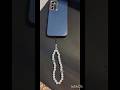 Handmade Pearl Phone Charm ✨Simple, elegant,and made with love🤍#shorts #phonecharm #handmade#ytviral