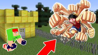 Thumbnail for INVADIU? DESAFIO DA BASE SEGURA VS LUFFY DO MAL NO MINECRAFT!!