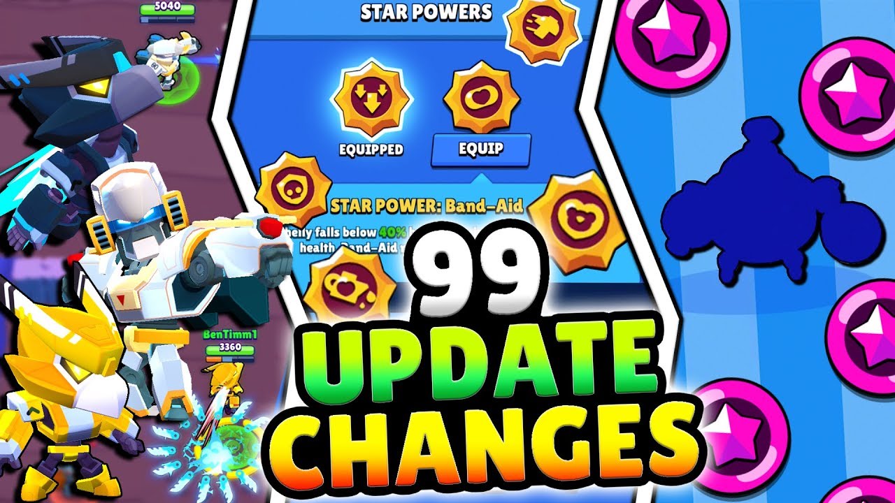 99 New Update Changes New Brawler Legendary Star Skins More In Brawl Stars Biggest Update Ever Youtube - how to equip skins in brawl stars