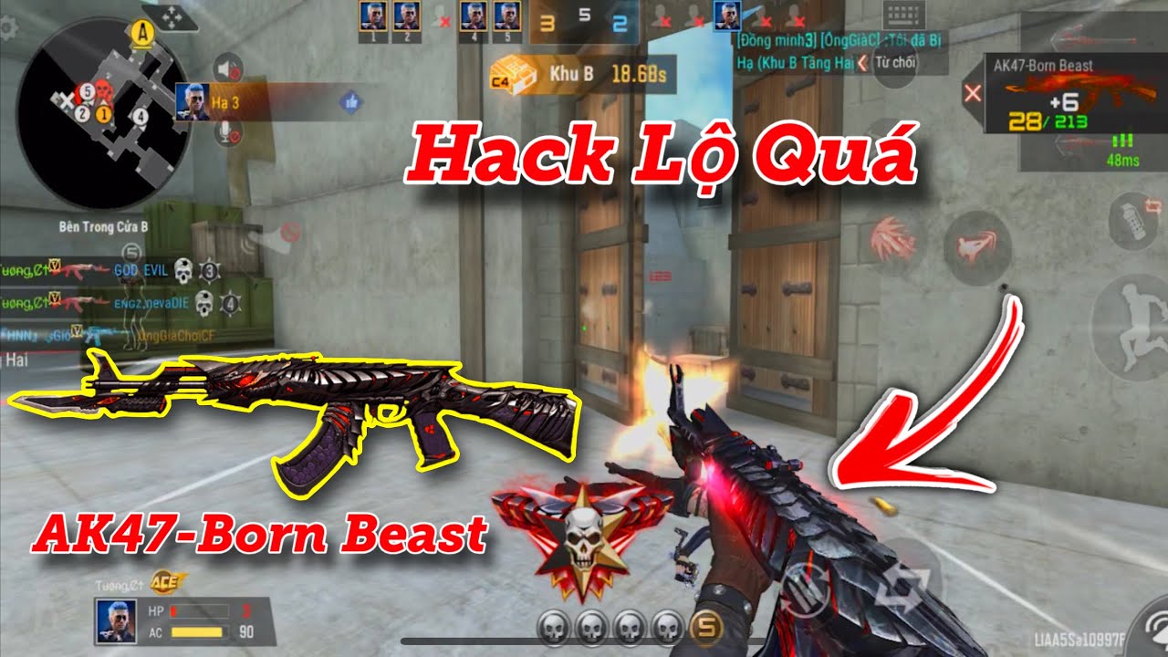 CF Legends | AK47-Born Beast Mở Bát Mùng 1 Sấy Toàn Sọ,Hack Quá Lộ Liễu | Tường CT