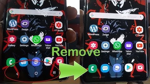 Remove Navigation Bar on Samsung Galaxy S10