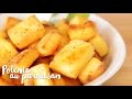 Recette des carrs de polenta au parmesan pour un apritif original