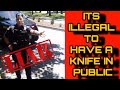 Supervisor Lets Citizen Go After Female Cop Says It’s ILLEGAL To Carry A Sword.