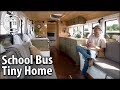 School Bus Conversion Becomes His Off Grid Travel Home