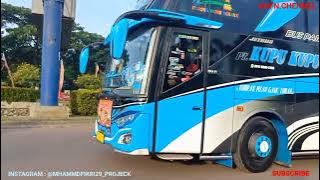 #cinematic || Konvoi 5 Unit Bus Pariwisata Rombongan PO Kupu-kupu Ayu Mangkat Wisata Anyer
