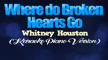 WHERE DO BROKEN HEARTS GO - Whitney Houston (KARAOKE PIANO VERSION)