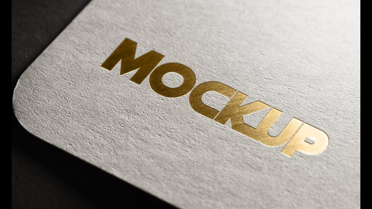 Download How to Create Gold Foil Logo Mockup | Adobe Photoshop CC ...